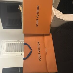 Louis Vuitton large box bag and 2 small boxes great condition! used for display